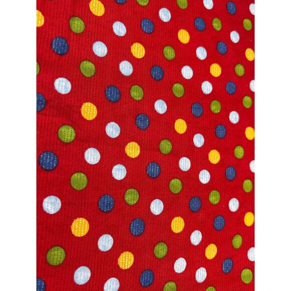 Red Polka Dot Cotton Fabric 1/2 yard x 40" Colorful Pattern Quilting Crafting Su - Picture 1 of 5
